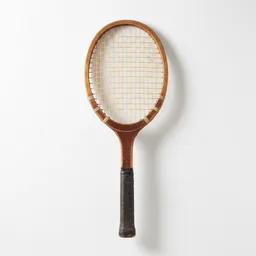 Wooden tennis racket